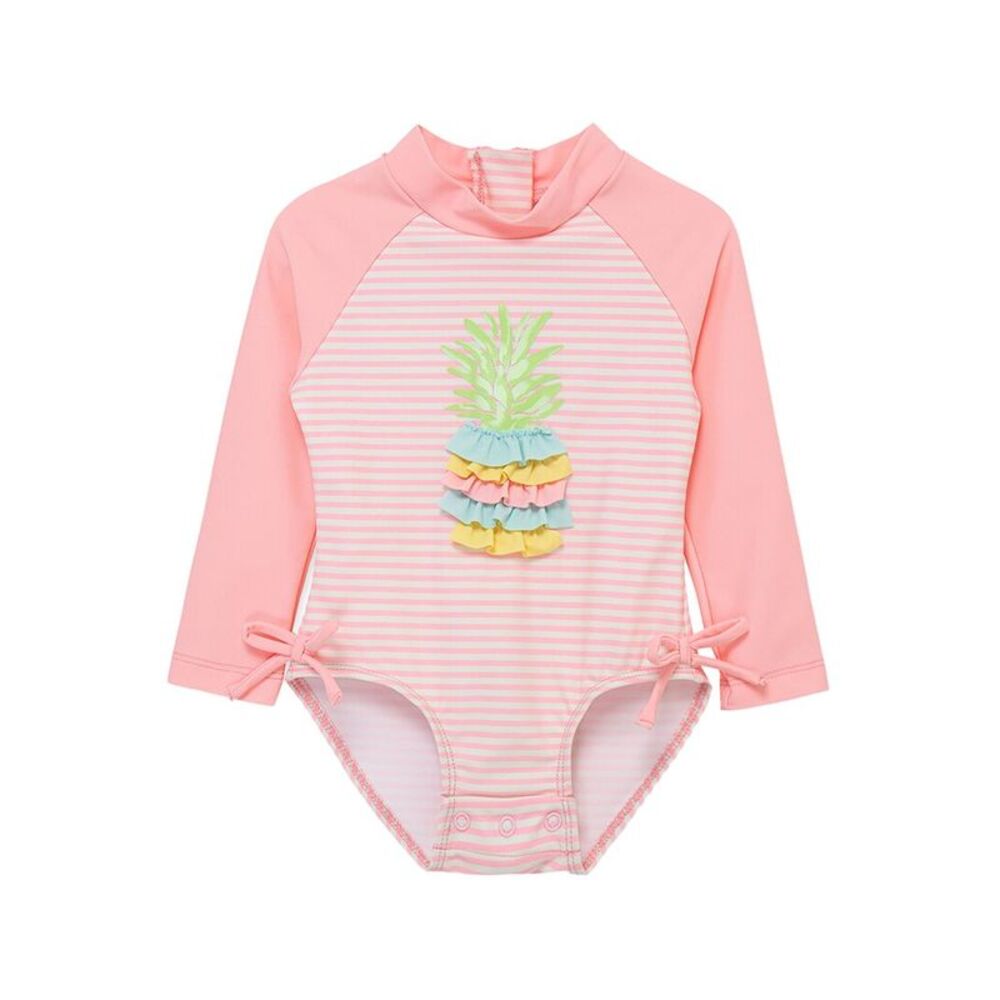 Little Me Girls  Pineapple One-Piece Rashguard